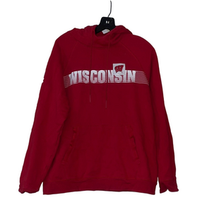 Under Armour Red Loose Fit wisconsin badgers Hoodie